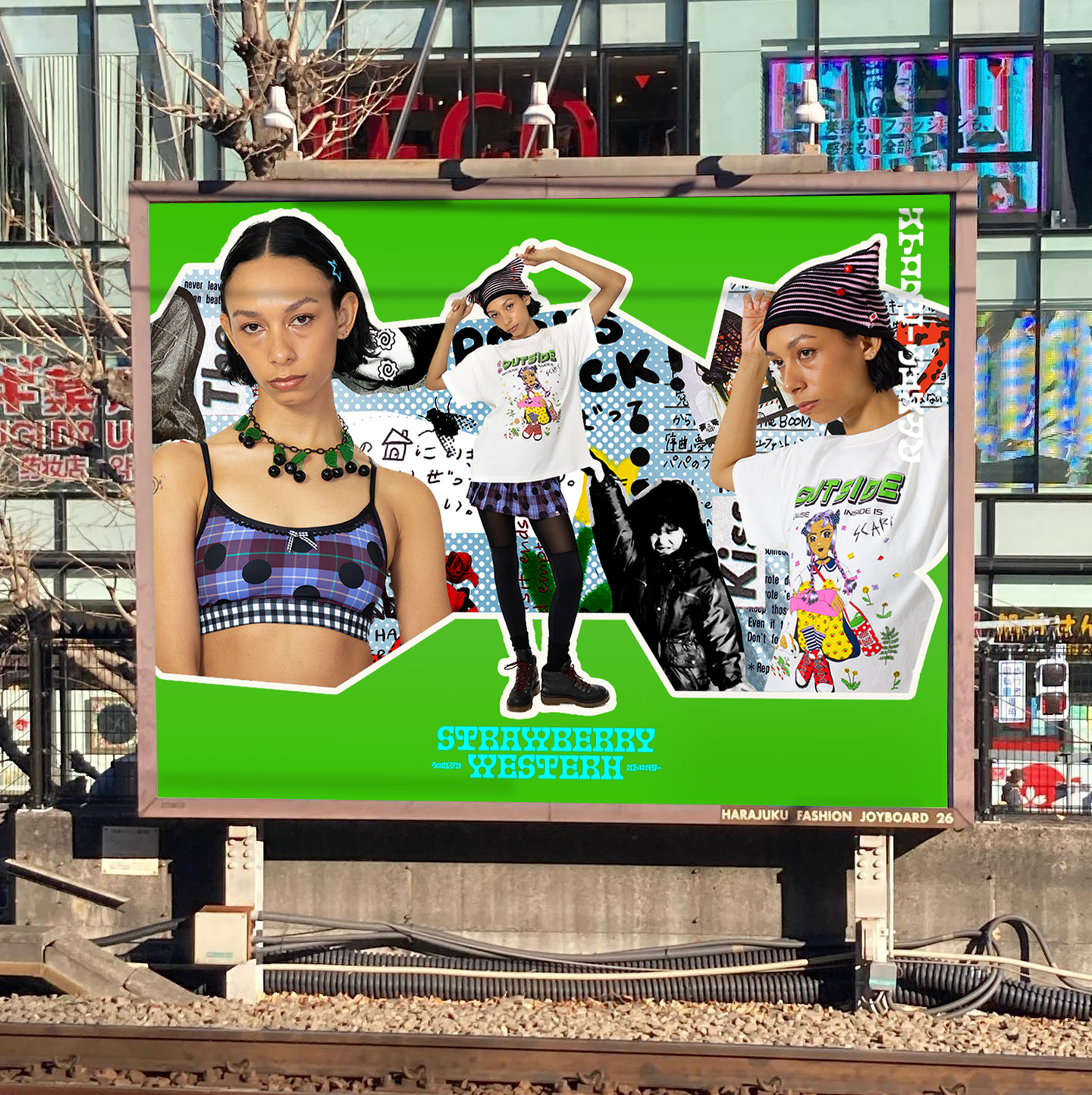 StrawBerry Western OOH Ginza Station